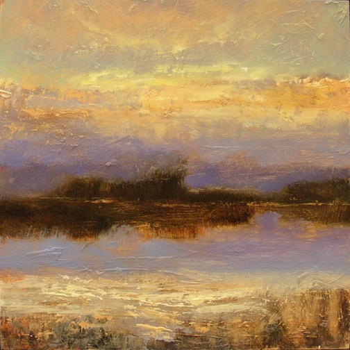 Purple Sunset 16x16