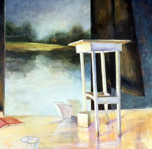Unstable Table & Painting 55x55