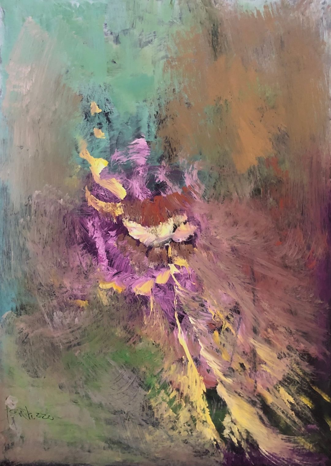 Bouquet, 24 x 18, acrylic on paper