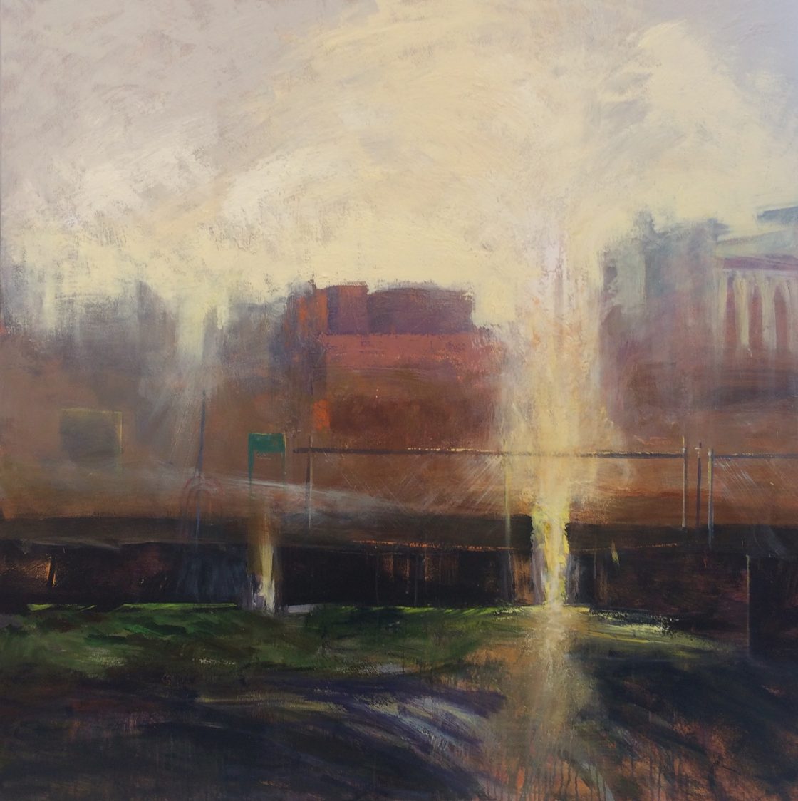 Halation, 60 x 60, acrylic on canvas