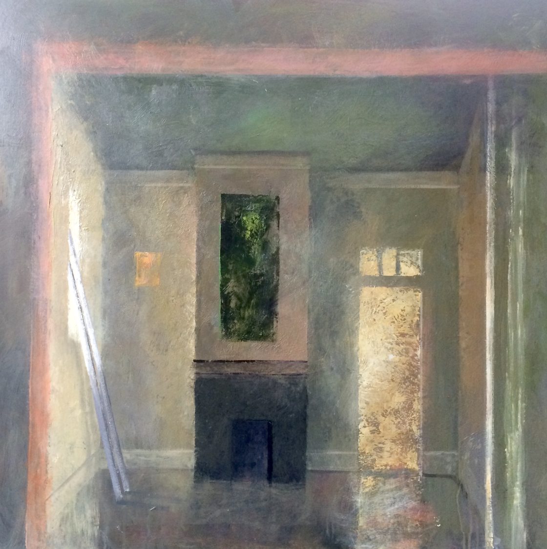 Mythic Realm, 40 x 40, acrylic on birch panel