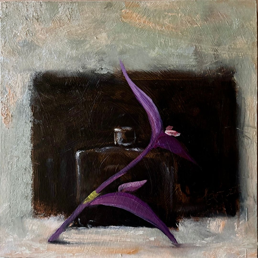 Black Bottle, 8 x 8, acrylic on birch panel